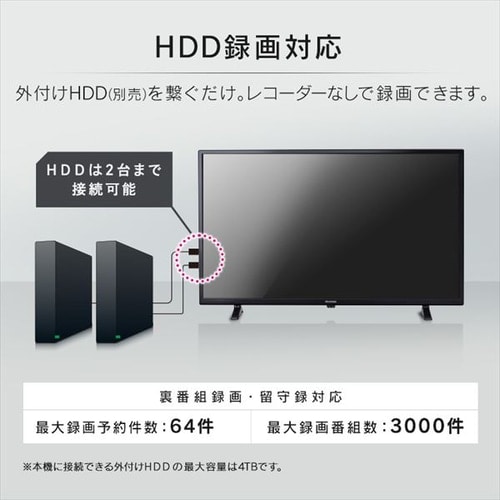 V型 2K液晶テレビ LTEB ブラック HF│アイリスプラザ