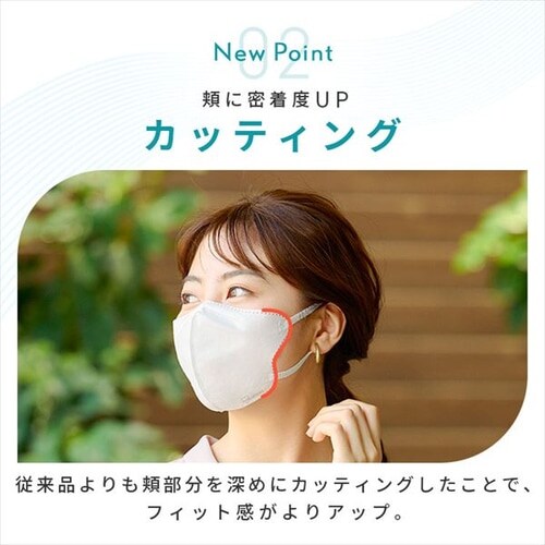 60枚】 日本製 ナノエアー マスク 立体タイプ ふつうサイズ 20枚入×3