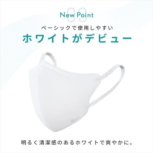60枚】 日本製 ナノエアー マスク 立体タイプ ふつうサイズ 20枚入×3