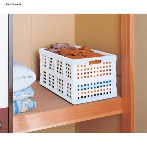 収納ボックス 折りたたみコンテナ メッシュ 70L OC-70L ナチュラル