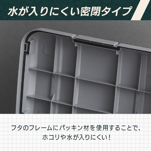 密閉RVBOX460 カギ付き MRV460 チャコールグレー 298126