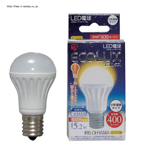 LED電球 【長寿命小形タイプ】4.3W LDA4L-H-E17-V2 電球色・LDA4N-H-E17-V2 昼白色_2