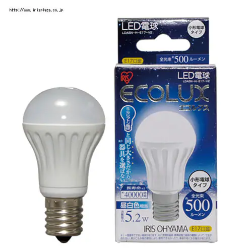 LED電球 【長寿命小形タイプ】4.3W LDA4L-H-E17-V2 電球色・LDA4N-H-E17-V2 昼白色_5