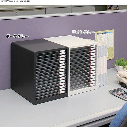 書類ケース レターケース A4 10段 滑り止めゴム脚付 L-10SR ライト