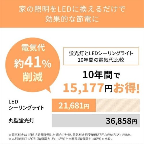 LEDシーリングライト5.0シリーズ クリアフレーム 8畳CL8DL-5.0CF