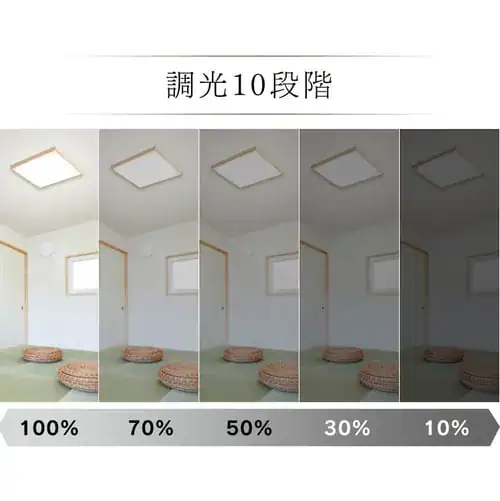 【訳あり】シーリングライト LED 和風角形 12畳 調光 調色 CL12DL-5.1JM_12