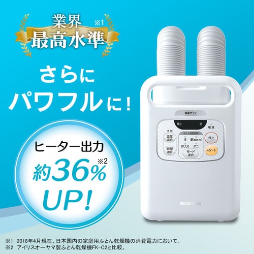 ふとん乾燥機ツインノズル Fk W1 Hf アイリスプラザ アイリスオーヤマ公式通販サイト