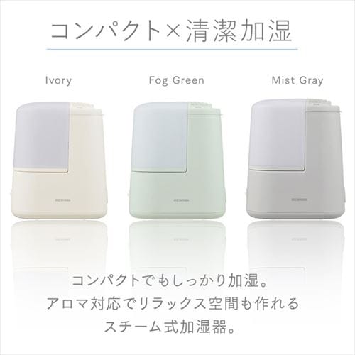 加湿器 スチーム式 木造4畳 / 洋室7畳 コンパクト タンク容量2.4L AHM