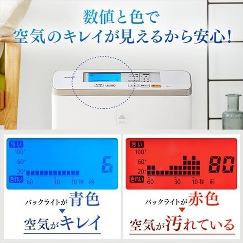 IRIS OHYAMA 空気清浄機 RMDK-40T ブラウン Amazon.co.jp: アイリスオーヤマ モニター付き空気清浄機 17畳