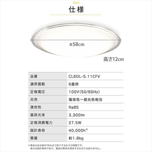 LED V[OCg 6  F  HEHsv Rt 5Nۏ CL6DL-5.11CFV_22