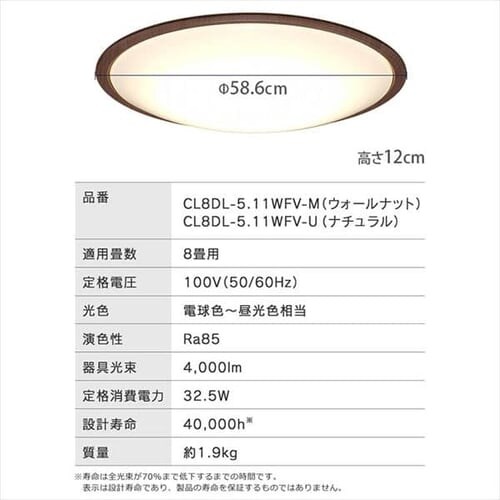 LED V[OCg 8  F  HEHsv Rt 5Nۏ CL8DL-5.11WFV-M_21