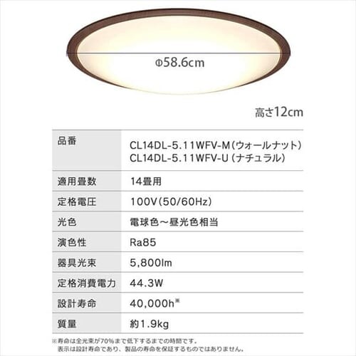 LED V[OCg 14  F  HEHsv Rt 5Nۏ CL14DL-5.11WFV-U_21