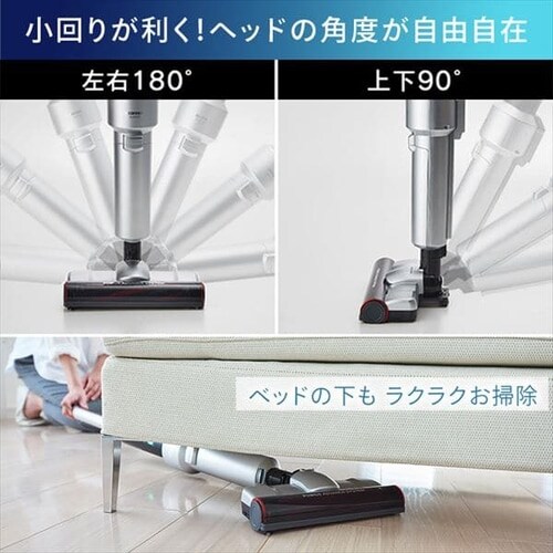 生活家電 掃除機 紙パック付き】高機能スティッククリーナー リニューアルモップ 