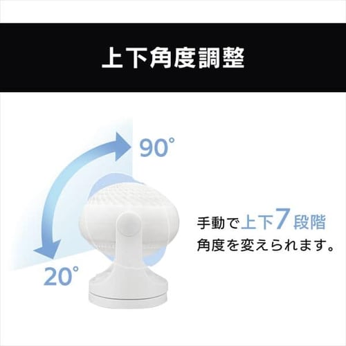 こむすび サーキュレーター 14畳 マカロン型 PCF-MKM18N-W ホワイト H283234