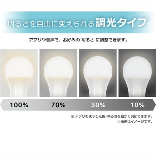 LED電球 E26 広配光 60形相当 調光 AIスピーカー LDA9L-G/D