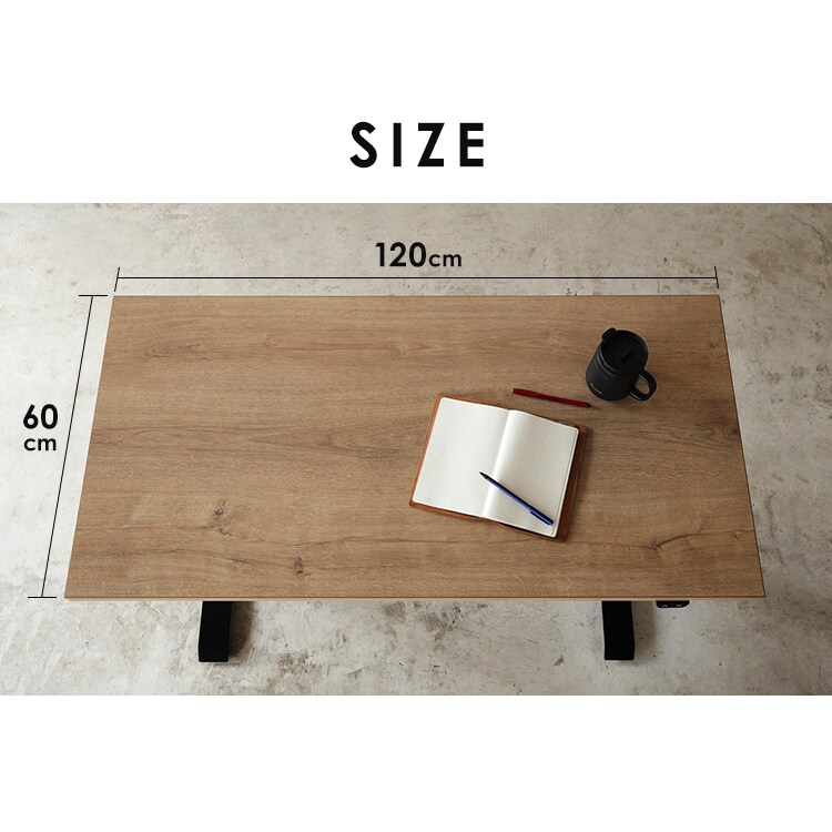 机 電動昇降デスク 幅120cm DST-1200 ホワイト H283486 │アイリス