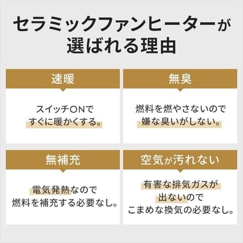 人感センサー付き大風量セラミックファンヒーター PDH-1200TD1-W ホワイト H285654 │アイリスプラザ│アイリスオーヤマ公式通販サイト