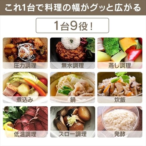 電気圧力鍋3.0L PC-MA3-R カシスレッド H289058 │アイリスプラザ│アイリスオーヤマ公式通販サイト