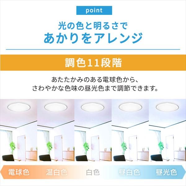 スマートスピーカー対応シーリング 12畳調色 クリアフレーム CEA
