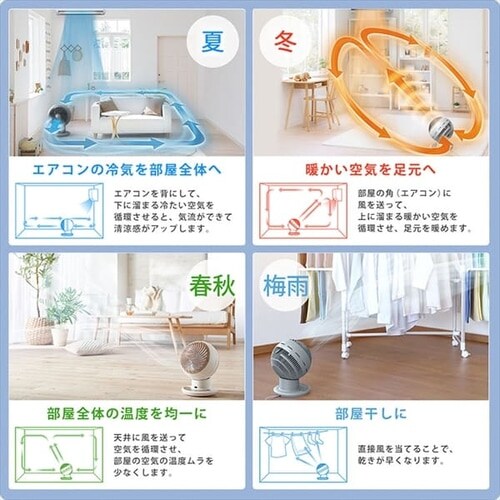 サーキュレーターアイ 24畳 DCモーター 上下左右首振り PCF