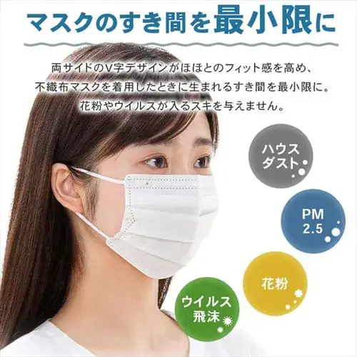 【訳あり】【65枚入】マスク プリーツマスク小さめサイズ_8