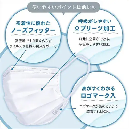 【訳あり】【65枚入】マスク プリーツマスク小さめサイズ_11