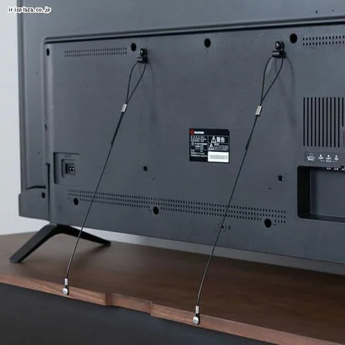 転倒防止ワイヤー テレビ用 高耐荷重 KTBW-600 ブラック_3