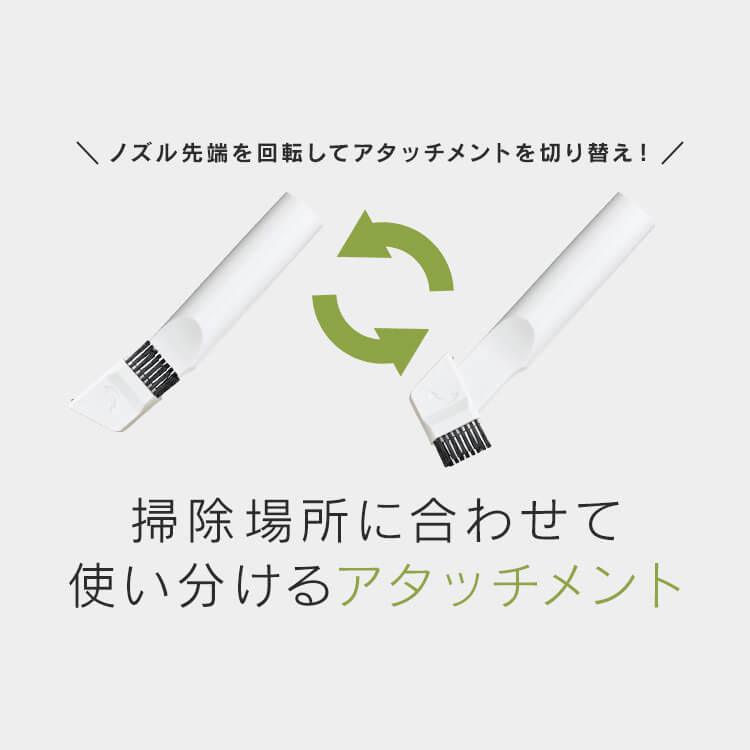 ハンディクリーナー 置くだけで充電 サイクロン式 HCD-21-W