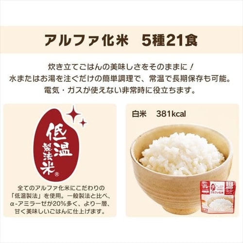 非常食　パン缶詰　10個　そのままご飯　21個　アルファ米　1日保存食セット