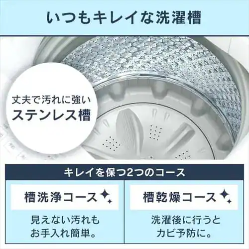 【訳あり】【設置費込み】洗濯機 10kg 設置費込み ガチ落ち大水流洗浄 部屋干し時間短縮モード 二人暮らし ファミリー向け PAW-101E_8