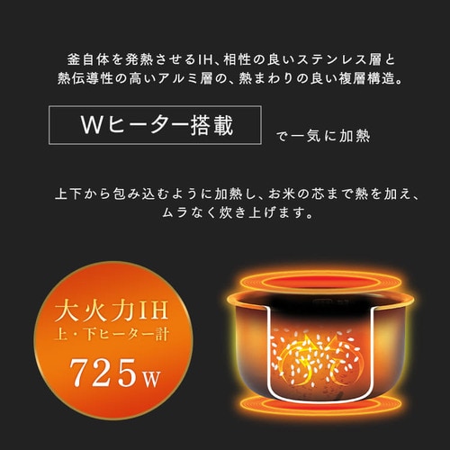 米屋の旨み 銘柄炊き IHジャー炊飯器 3合 RC-IH30-R レッド H514229 │アイリスプラザ│アイリスオーヤマ公式通販サイト