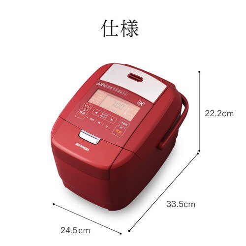 米屋の旨み 銘柄炊き IHジャー炊飯器 3合 RC-IH30-R レッド H514229 