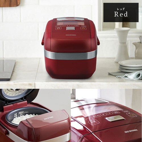 米屋の旨み 銘柄炊き 圧力IHジャー炊飯器3合 RC-PH30-R レッド H514233 │アイリスプラザ│アイリスオーヤマ公式通販サイト