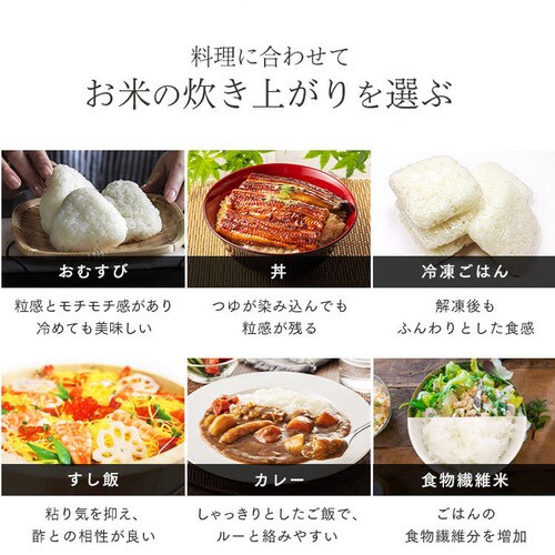 米屋の旨み 銘柄炊き 圧力IHジャー炊飯器5.5合 RC-PH50-R レッド H514235 │アイリスプラザ│アイリスオーヤマ公式通販サイト