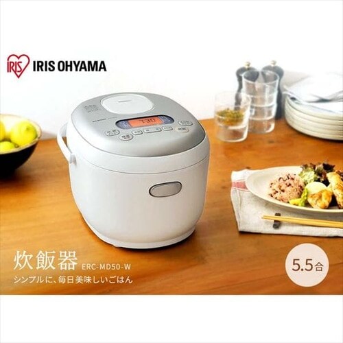 米屋の旨み ジャー炊飯器5.5合 ホワイト ERC-MD50-W