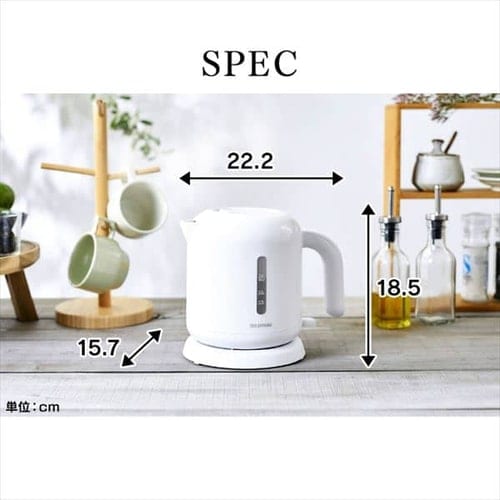 Amazon | 【セット買い】アイリスオーヤマ 電気ケトル 800ml
