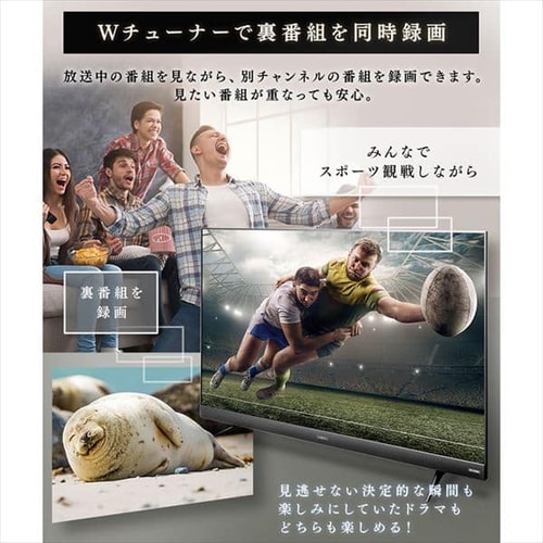 2021年製】4K 55V型 液晶テレビ W録画 音声操作 テレビ・映像機器
