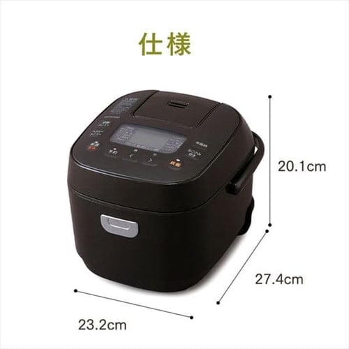 炊飯器 3合 マイコン式 KRC-ME30-T ブラウン