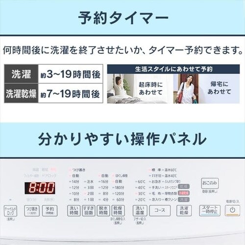  󊣑@ h 8kg 3kg J RpNg  ߐ ȒP CDK832-W_12