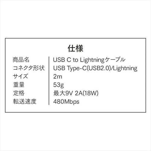 y[ցzy2ZbgzUSB-C to USBP[u 2m ICCL-A20-W zCg_4