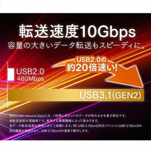 y[ցzUSB-C to USB-CP[u 1m(GEN2) ICCC-B10-B ubN_4