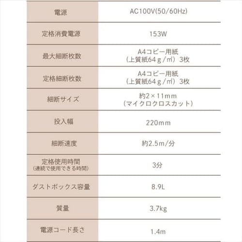 シュレッダー マイクロクロスカット 3枚同時細断 P3GM-W H567778 シュレッダー マイクロクロスカット 3枚同時細断 P3GM-W H567778