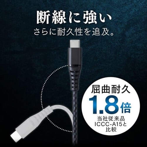y[ցzϋvUSB-C to USB-CP[u 1.5m ICCC-C15-S Vo[_2