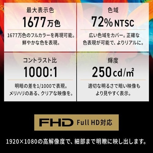 PC/タブレット PC周辺機器 ポータブルモニター ILD-A1616MS-B ブラック