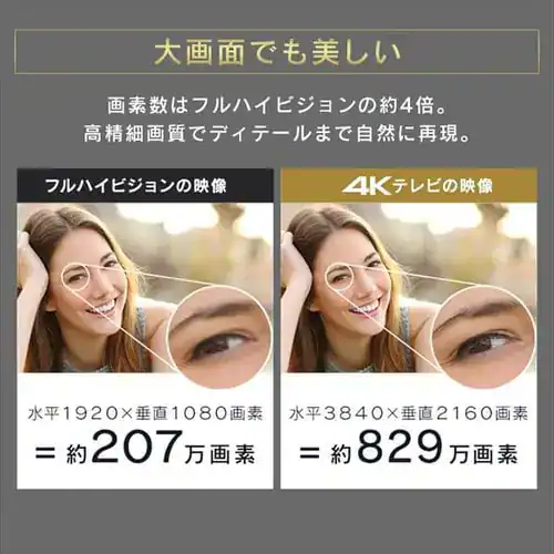 【訳あり】テレビ 55V型 4K QLED LUCA 55XQUC35_15