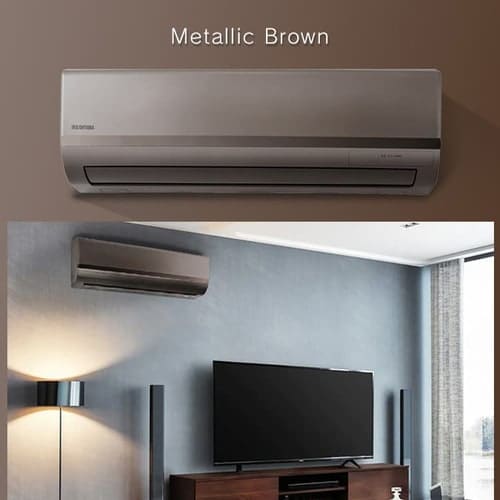 エアコン 10畳 2.8kw 100V対応 IRA-2821 ブラウン ゴールド