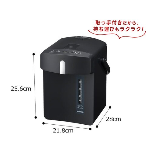 ジャーポット マイコン式2.2L IAHD-122-R カシスレッド H518847 │アイリスプラザ│アイリスオーヤマ公式通販サイト