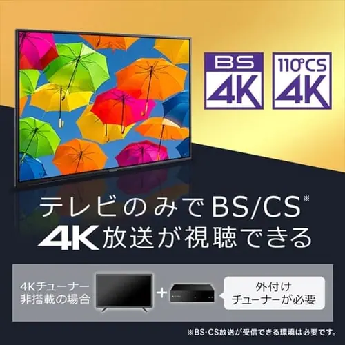 【訳あり】テレビ 50V型 4K QLED Fiona 50XD2B_5