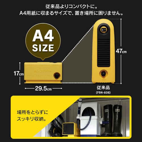 高圧洗浄機 7.5MPa コンパクト 軽量 9点セット FBN-301 H520541