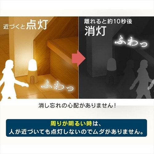 すぐに使える乾電池セット】【3個セット】 センサーライト LED